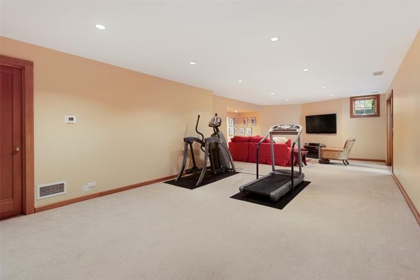 Fitness Equipment, Interior, Recessed Lighting