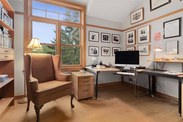 Home Office, Interior, Wood Texture Flooring