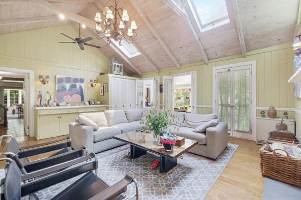 Chandelier, Interior, Living room, Wooden Beams, Wooden Ceilings, Wood Texture Flooring