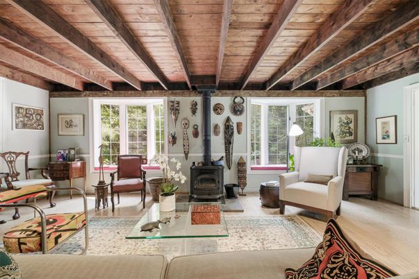 Fireplace, Interior, Living room, Wooden Beams, Wooden Ceilings, Wood Texture Flooring