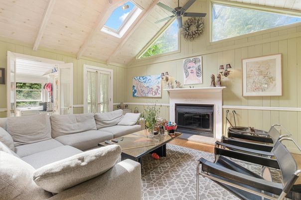 Fireplace, Interior, Living room, Wooden Ceilings, Wood Texture Flooring