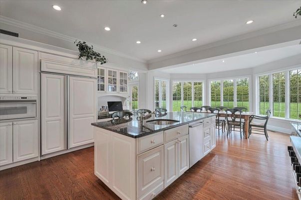 Dining room, Interior, Kitchen, Recessed Lighting, Wood Texture Flooring