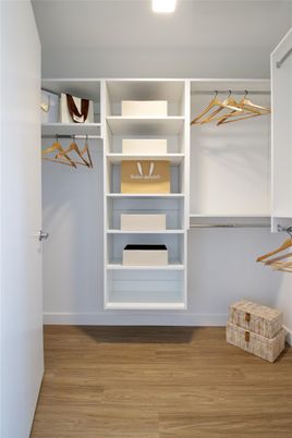Interior, Recessed Lighting, Walk-in Closets, Wood Texture Flooring