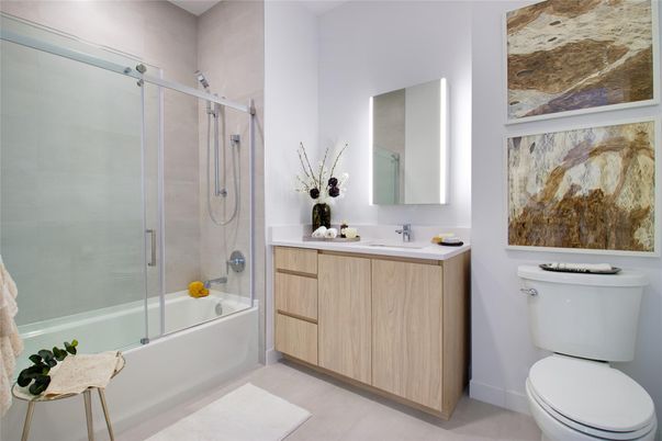 Bathroom, Glass Shower, Interior