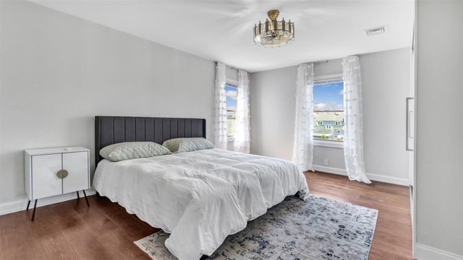 Bedroom, Interior, Wood Texture Flooring