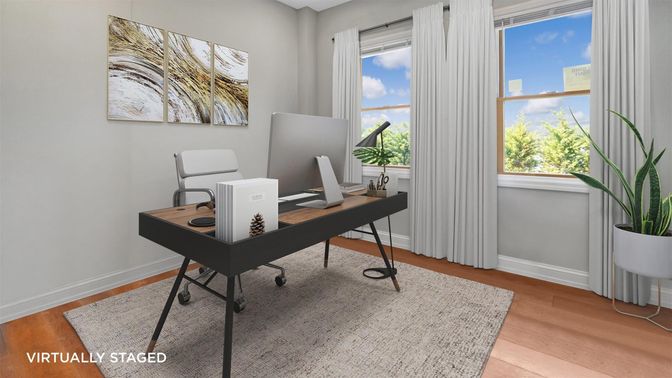 Home Office, Interior, Wood Texture Flooring