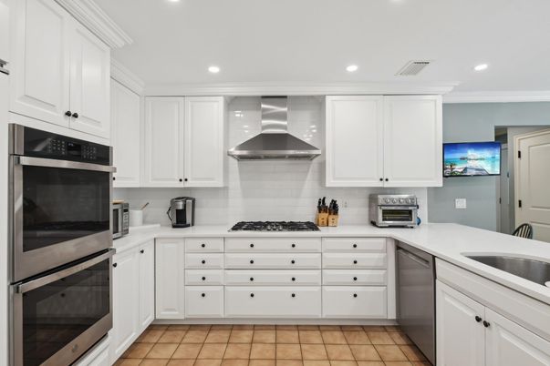 Interior, Kitchen, Recessed Lighting, Stainless Steel Appliances