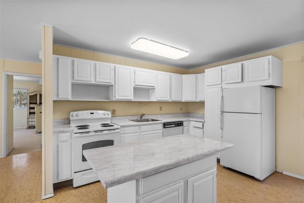 Interior, Kitchen, Wood Texture Flooring