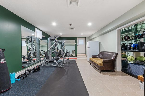 Fitness Equipment, Interior, Recessed Lighting