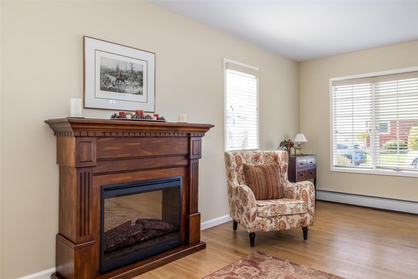 Fireplace, Interior, Wood Texture Flooring