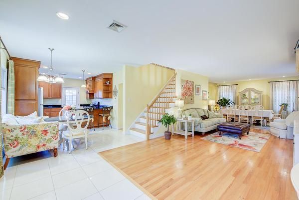 Dining room, Interior, Kitchen, Living room, Pendant Lights, Recessed Lighting, Wood Texture Flooring