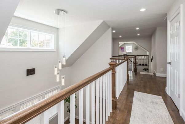 Interior, Pendant Lights, Recessed Lighting, Wood Texture Flooring
