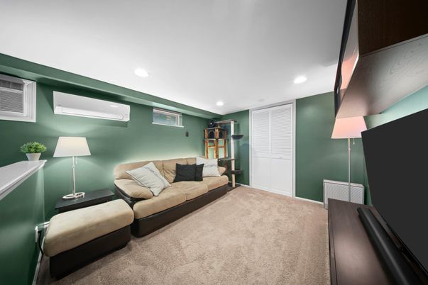 Interior, Living room, Recessed Lighting