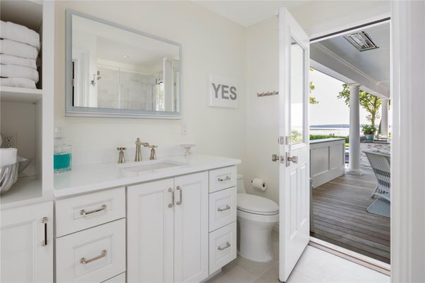 Bathroom, Interior, Wood Texture Flooring