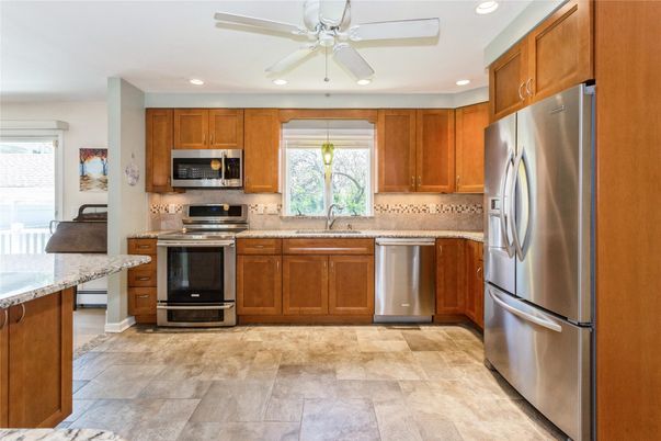 Interior, Kitchen, Recessed Lighting, Stainless Steel Appliances