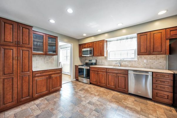 Interior, Kitchen, Recessed Lighting, Stainless Steel Appliances