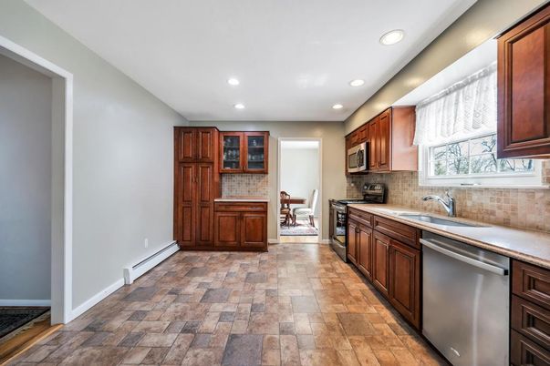 Interior, Kitchen, Recessed Lighting, Stainless Steel Appliances