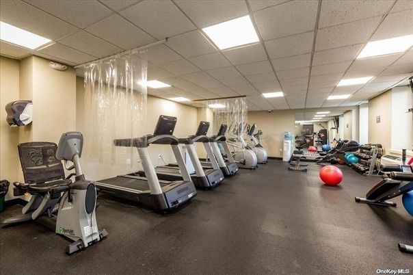 Fitness Equipment, Gym, Interior, Recessed Lighting