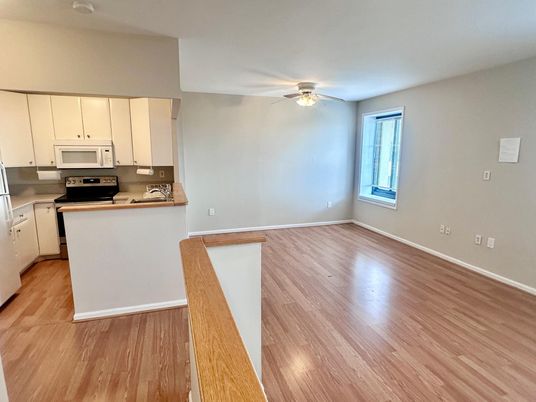 Empty room, Interior, Kitchen, Wood Texture Flooring