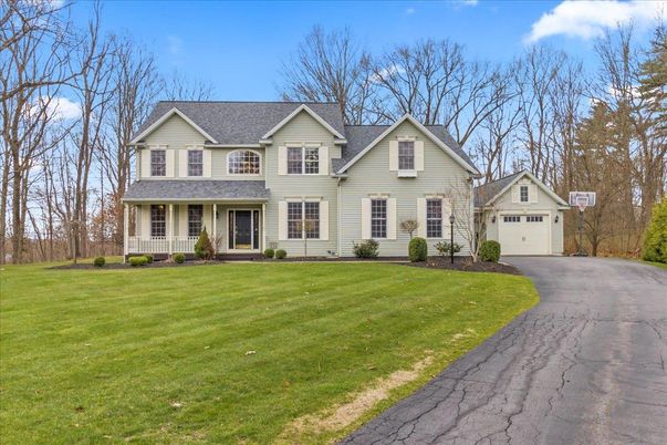Attached, Detached Garage, Exterior, Facade, Farmhouse
