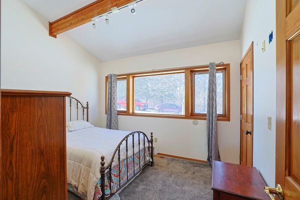 Bedroom, Interior, Wooden Beams