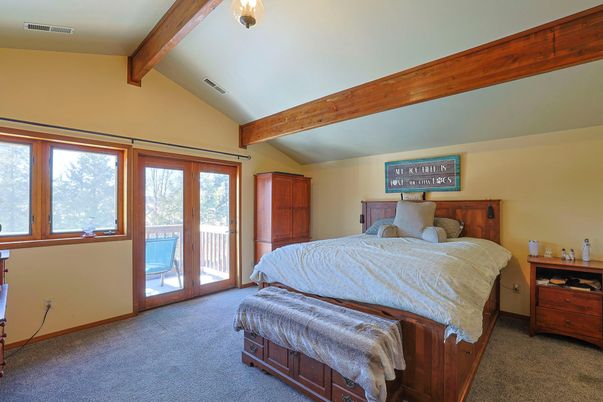 Bedroom, Interior, Wooden Beams