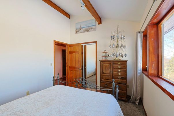 Bedroom, Interior, Wooden Beams