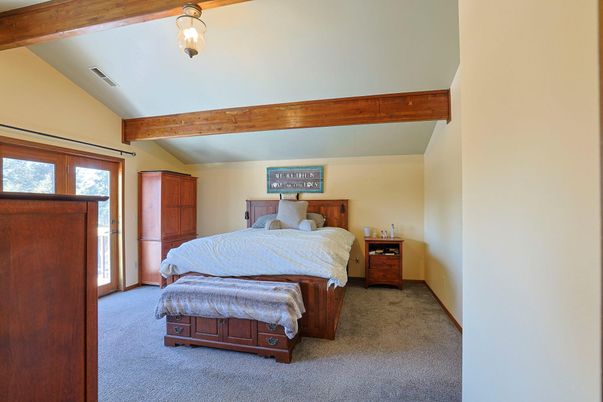 Bedroom, Interior, Wooden Beams