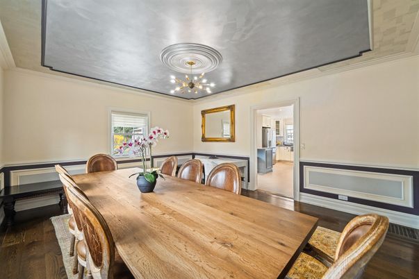 Dining room, Interior, Wood Texture Flooring