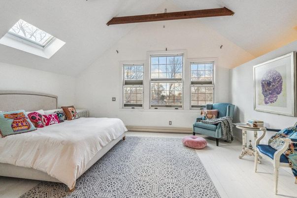 Bedroom, Interior, Wooden Beams