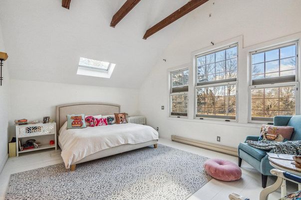 Bedroom, Interior, Wooden Beams