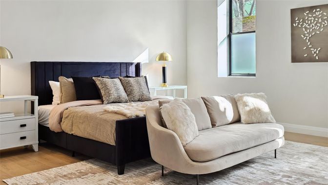 Bedroom, Interior, Wood Texture Flooring