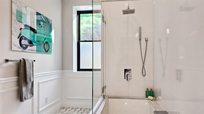 Bathroom, Glass Shower, Interior