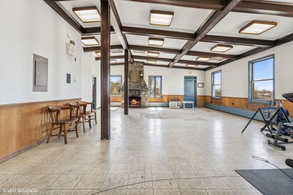 Fireplace, Interior, Wooden Beams