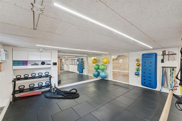 Fitness Equipment, Interior, Recessed Lighting
