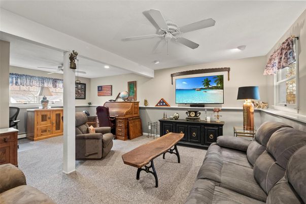 Home Office, Interior, Living room, Recessed Lighting
