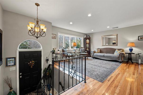 Chandelier, Interior, Recessed Lighting, Wood Texture Flooring