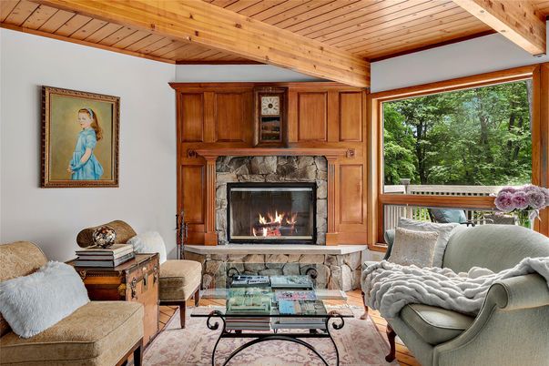 Fireplace, Interior, Living room, Wooden Beams, Wooden Ceilings, Wood Texture Flooring, Wooden Walls