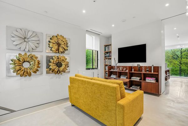 Interior, Living room, Recessed Lighting