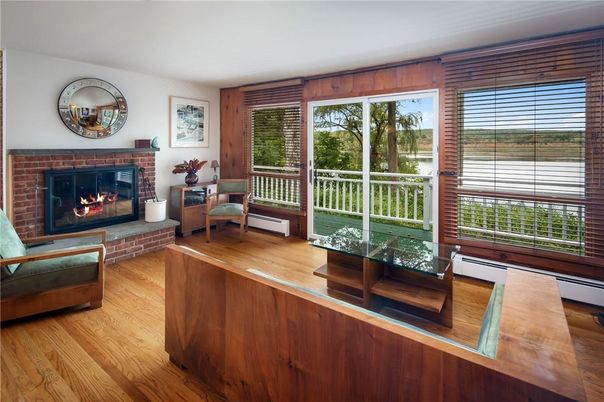 Fireplace, Interior, Wood Texture Flooring