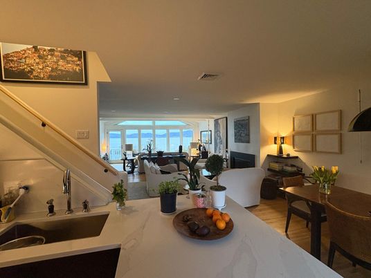 Dining room, Fireplace, Interior, Living room, Wood Texture Flooring
