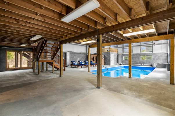 Interior, Pool, Wooden Beams, Wooden Ceilings
