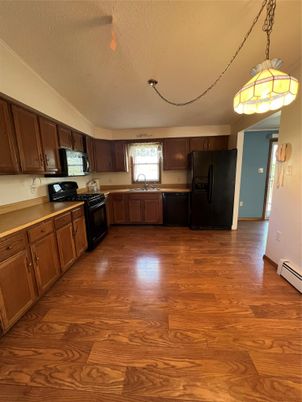 Interior, Kitchen, Wood Texture Flooring