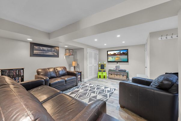 Interior, Living room, Recessed Lighting