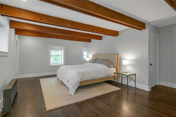 Bedroom, Interior, Wooden Beams, Wood Texture Flooring