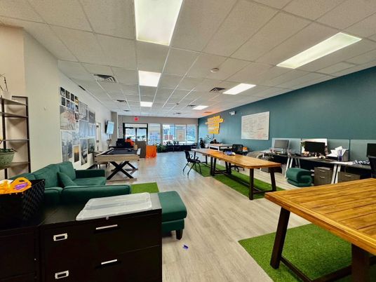 Game Room, Home Office, Interior, Recessed Lighting, Wood Texture Flooring