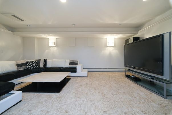 Interior, Living room, Recessed Lighting