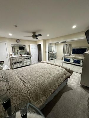Bedroom, Interior, Recessed Lighting