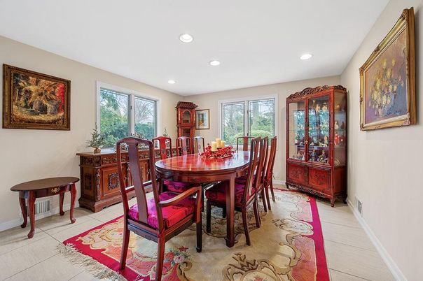 Dining room, Interior, Recessed Lighting