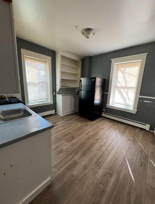 Interior, Kitchen, Wood Texture Flooring